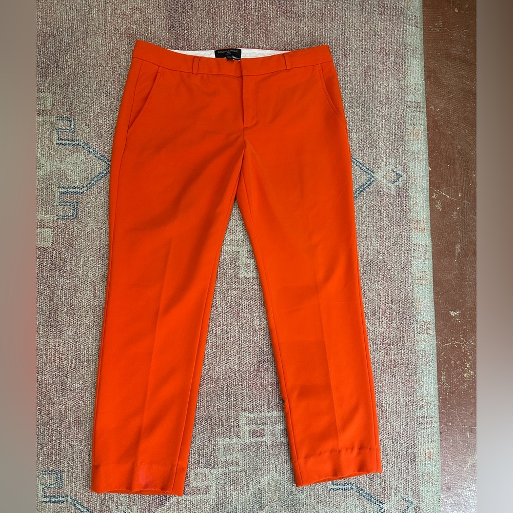 Banana Republic Reegan size 10p red ankle straight leg pants.